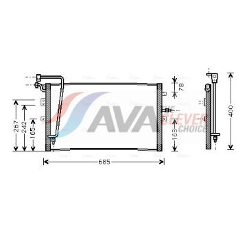 Kondenzátor, klimatizace AVA Clever Choice SB5039
