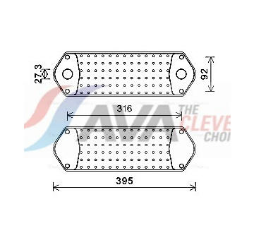 Olejový chladič, motorový olej AVA Clever Choice SC3044