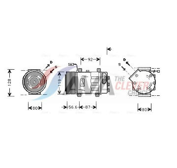 Kompresor, klimatizace AVA QUALITY COOLING SCAK016