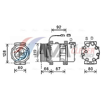 Kompresor klimatizácie AVA QUALITY COOLING SCAK040