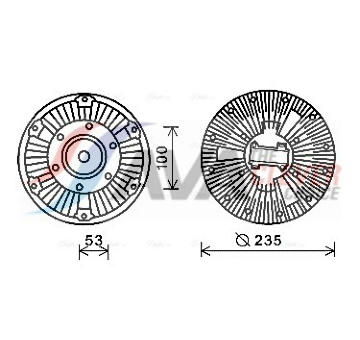 Spojka, větrák chladiče AVA Clever Choice SCC036