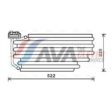 Výparník, klimatizace AVA QUALITY COOLING SCV030