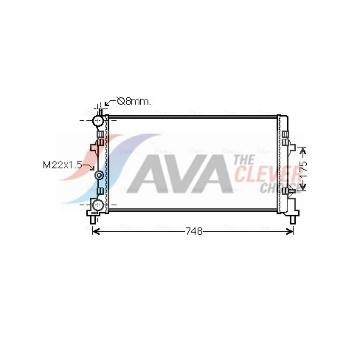 Chladič, chlazení motoru AVA Clever Choice STA2041