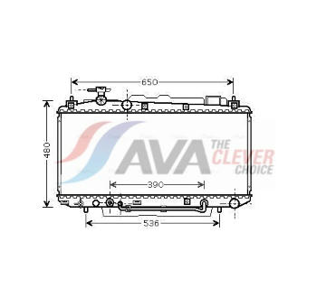 Chladič, chlazení motoru AVA Clever Choice TO2300