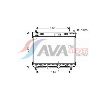 Chladič, chlazení motoru AVA Clever Choice TO2358