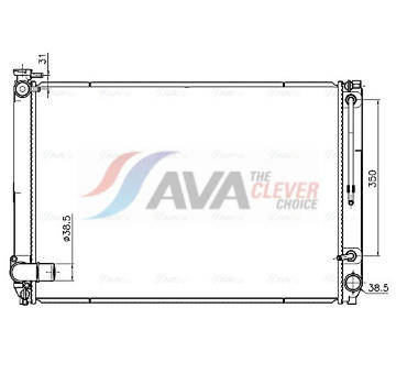 Chladič, chlazení motoru AVA Clever Choice TO2791