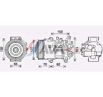 Kompresor, klimatizace AVA Clever Choice TOAK745