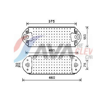 Olejový chladič, motorový olej AVA Clever Choice VL3078