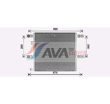 Kondenzátor, klimatizace AVA QUALITY COOLING VL5173