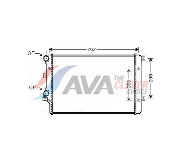 Chladič, chlazení motoru AVA Clever Choice VNA2206