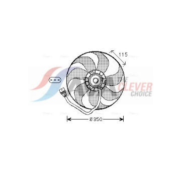 Větrák, chlazení motoru AVA Clever Choice VN7521