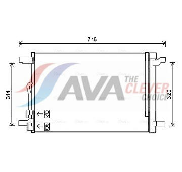 Kondenzátor, klimatizace AVA Clever Choice VNA5335D