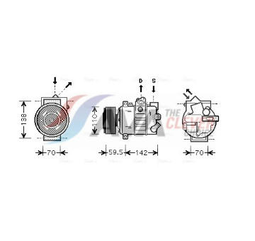 Kompresor, klimatizace AVA Clever Choice VNAK220