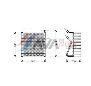 Výparník, klimatizace AVA Clever Choice VOV091