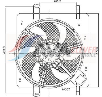 Větrák, chlazení motoru AVA Clever Choice FD7515