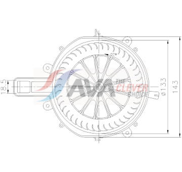 vnitřní ventilátor AVA Clever Choice PR8107