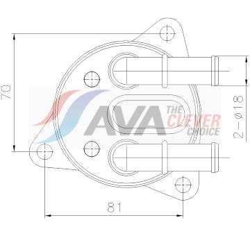 Olejovy chladic, mech.prevodovka AVA Clever Choice VO3311