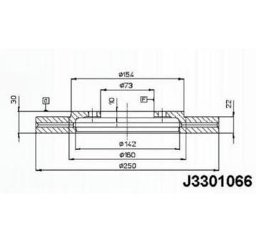 Brzdový kotouč NIPPARTS J3301066