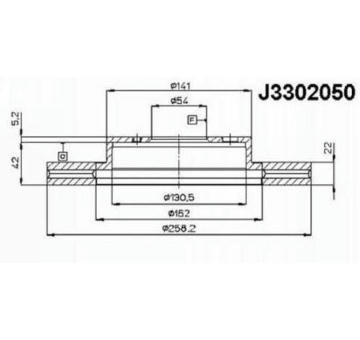 Brzdový kotouč NIPPARTS J3302050