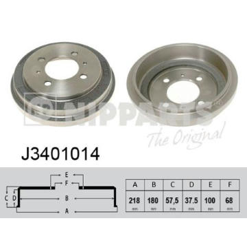 Brzdový buben NIPPARTS J3401014