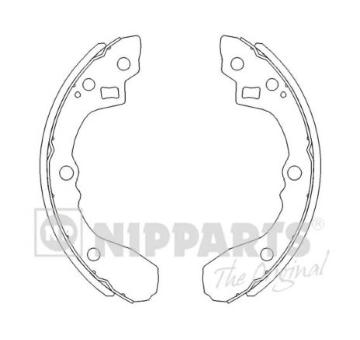 Sada brzdových čeľustí NIPPARTS J3500321