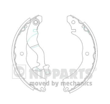 Sada brzdových čelistí NIPPARTS J3505038