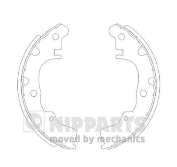 Sada brzdových čelistí NIPPARTS J3506003