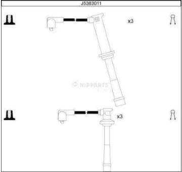 Sada kabelů pro zapalování NIPPARTS J5383011