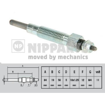 Žhavicí svíčka NIPPARTS J5711012