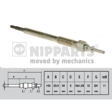 Žhavicí svíčka NIPPARTS J5714001