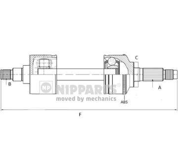 Hnací hřídel NIPPARTS N2802009