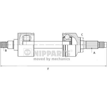 Hnací hřídel NIPPARTS N2811003
