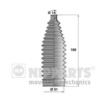 Sada měchů, řízení NIPPARTS N2845012