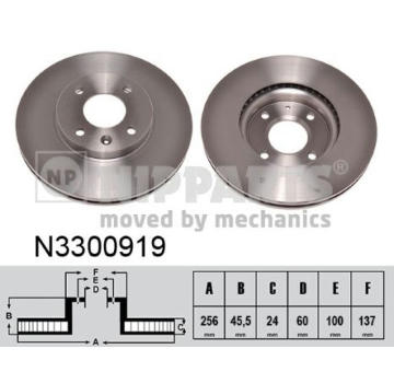 Brzdový kotouč NIPPARTS N3300919