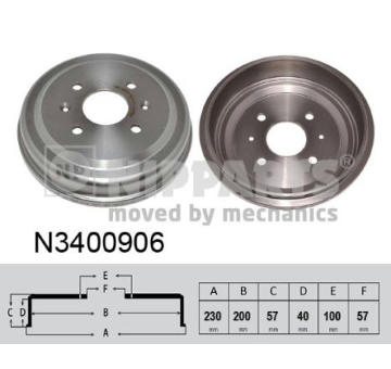 Brzdový buben NIPPARTS N3400906