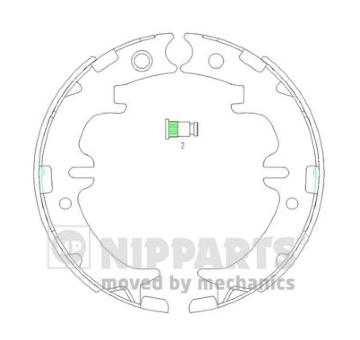 Sada brzd. čeľustí parkov. brzdy NIPPARTS N3502083