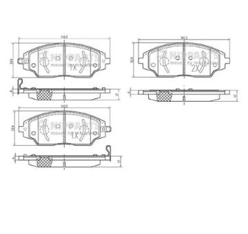 Sada brzdových destiček, kotoučová brzda NIPPARTS N3600918