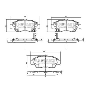 Sada brzdových destiček, kotoučová brzda NIPPARTS N3604071