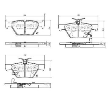 Sada brzdových destiček, kotoučová brzda NIPPARTS N3617008