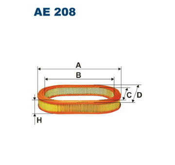 Vzduchový filtr FILTRON AE 208