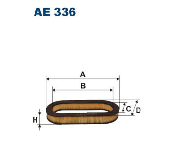 Vzduchový filtr FILTRON AE 336