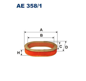Vzduchový filtr FILTRON AE 358/1