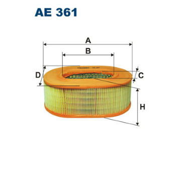 Vzduchový filtr FILTRON AE 361
