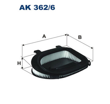 Vzduchový filtr FILTRON AK 362/6