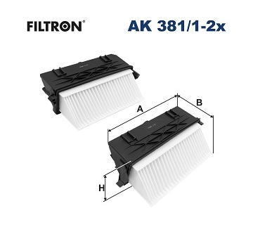 Vzduchový filtr FILTRON AK 381/1-2x