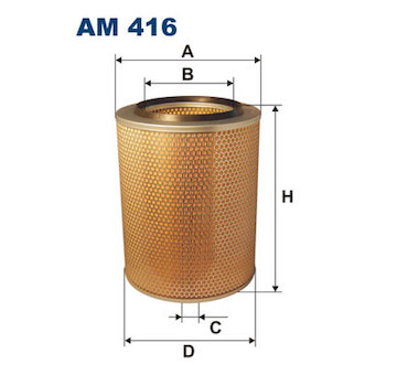 filtr vzduchu FILTRON AM416 BOVA, C 30703 DAF, IVECO, SCANIA