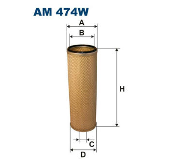 Filtr - sekundární vzduch FILTRON AM 474W