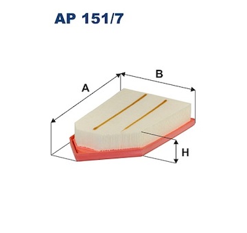 Vzduchový filtr FILTRON AP 151/7