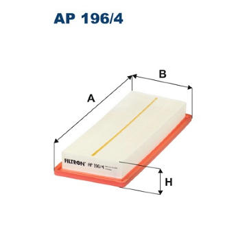 Vzduchový filtr FILTRON AP 196/4