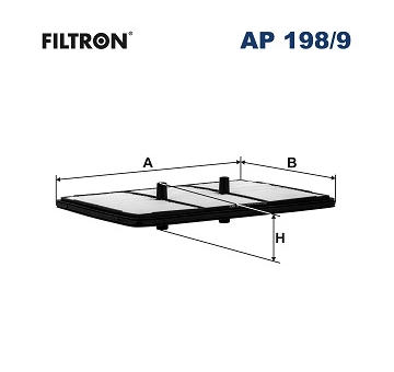 Vzduchový filter FILTRON AP 198/9